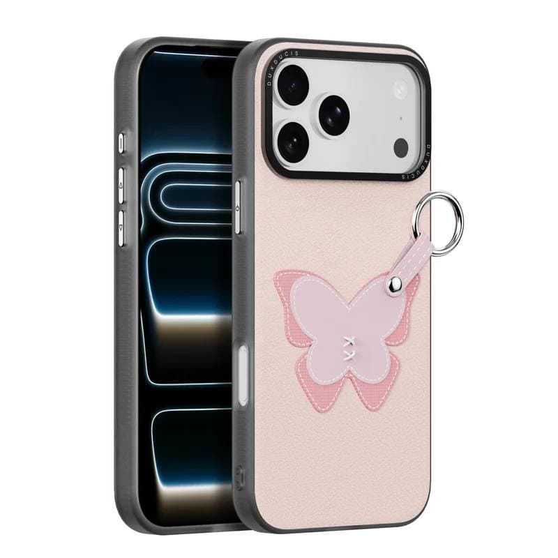 iPhone 17 Pro Max - Dux Ducis - Luvy Series, Love Edition (Schmetterling), pink