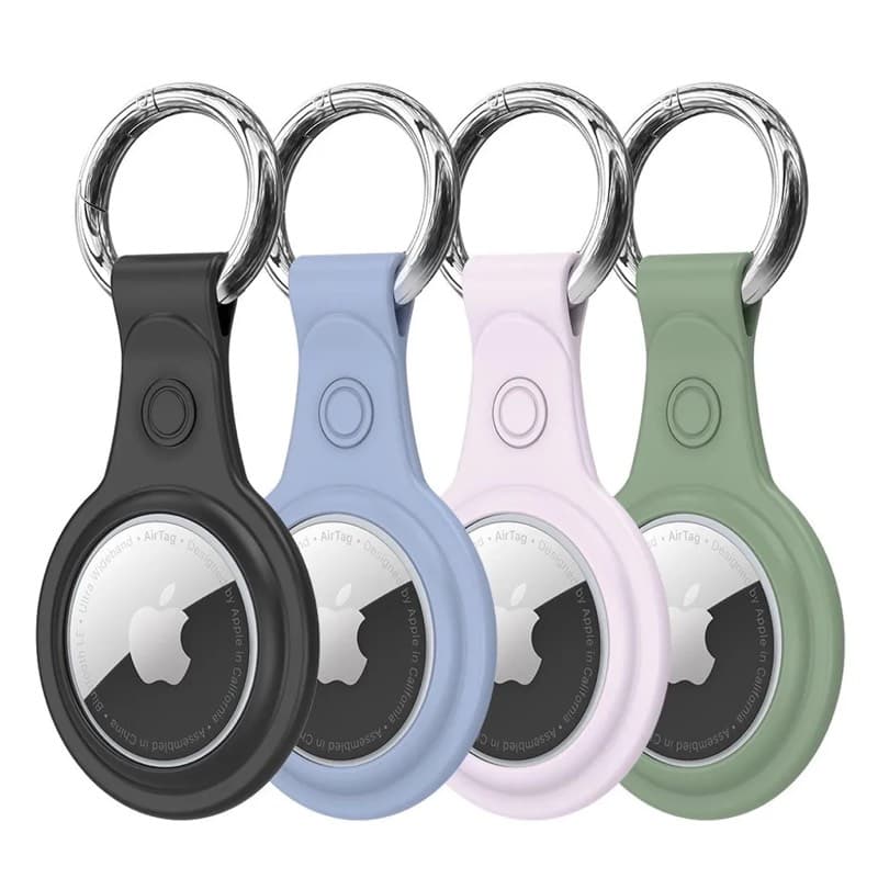 Dux/Ducis - AirTag Silicone Schutzhülle Set, mit Schlüsselring, mehrfarbig