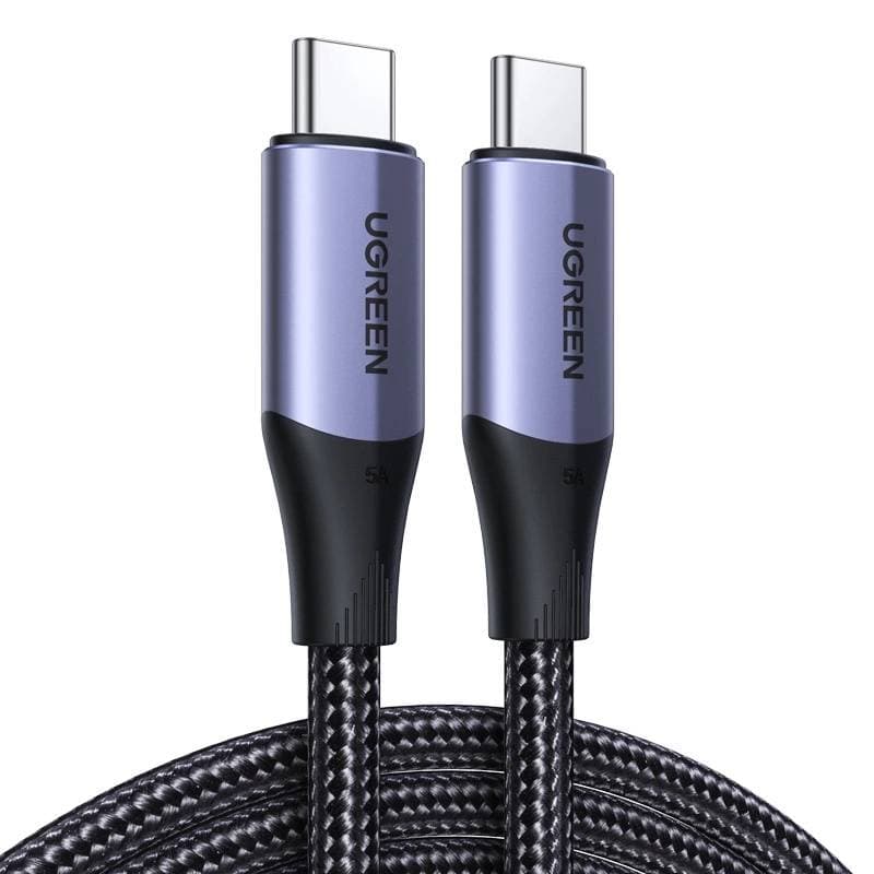 UGREEN - USB-C to USB-C 240W Fast Charging Gewobenes Kabel, US355 1m, Schwarz