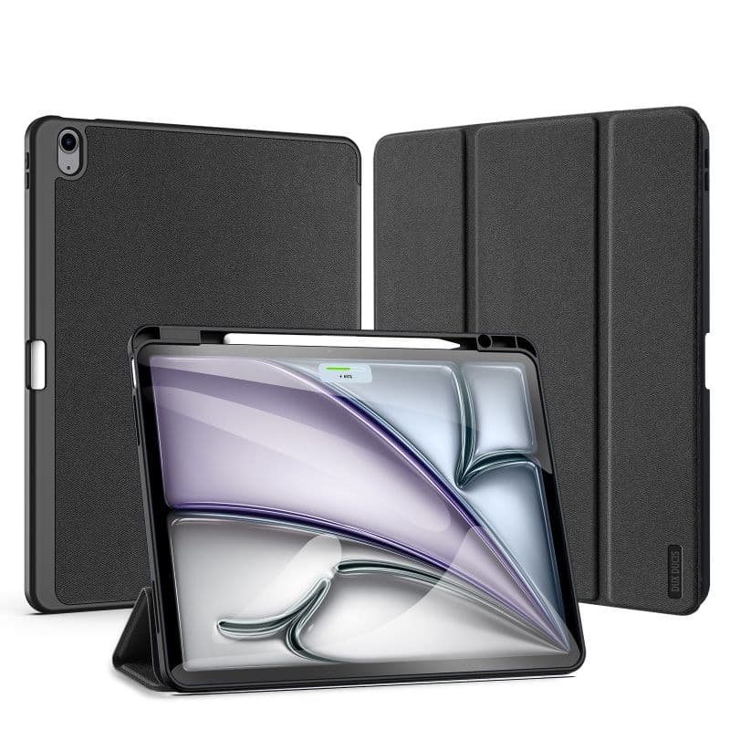 Apple iPad 11” (2025) / iPad 10.9” (2022) - Dux Ducis Domo Series Flip-Etui, Schwarz