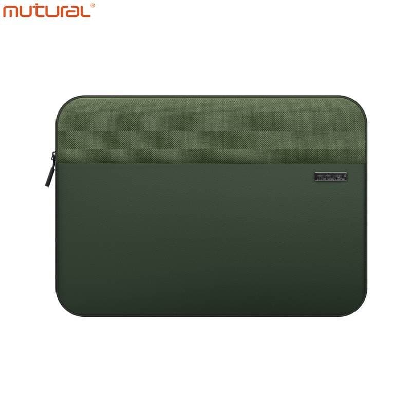 Notebook 13/14 Zoll - Mutural LuxeLite Series Notebook-Sleeve, wasserabweisend, Olivgrün
