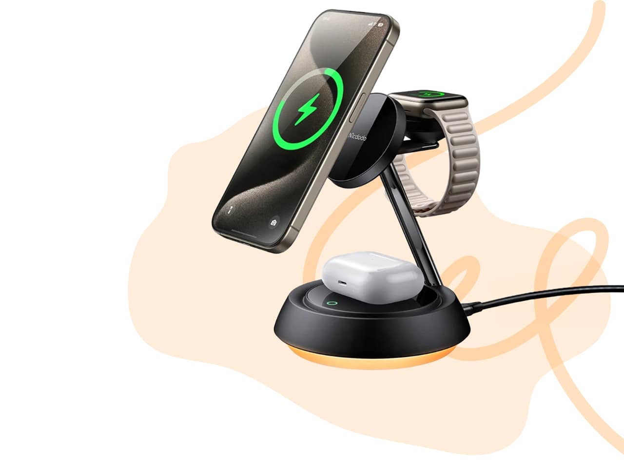 3-in-1 Wireless Ladestation